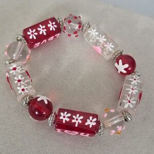 Cute Glass Bead "LOVE" Bracelet